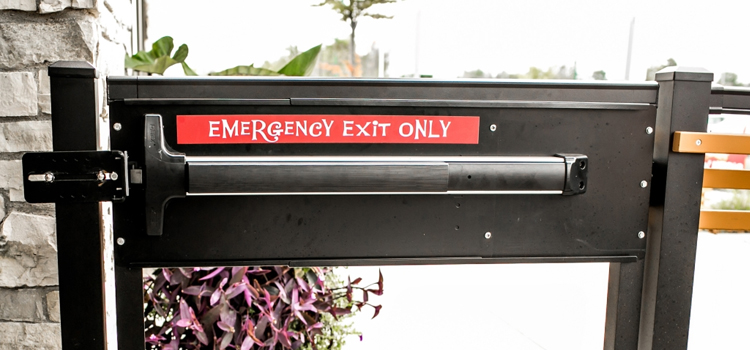 emergency push bar installation in San Juan Capistrano