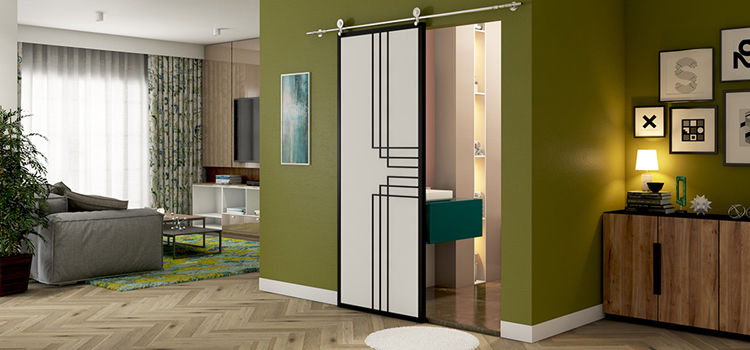 sliding bathroom door installation in San Juan Capistrano
